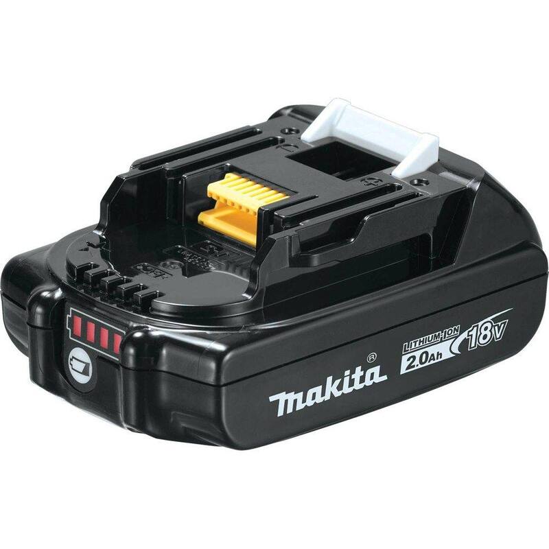Paquete inicial de batería y cargador Makita 18V LXT de ion de litio 2.0 Ah - BL1820BDC1