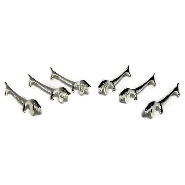Jiallo Plated Dog Knife Rests - Set of 6 - 82164