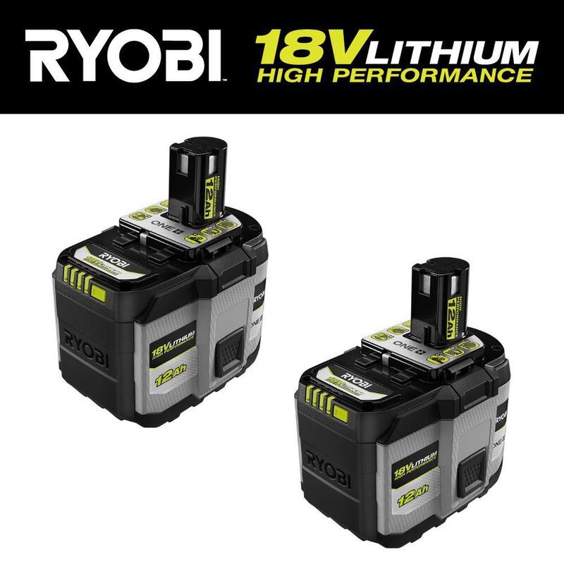 Batería de litio RYOBI ONE+ HP 18V 12.0 Ah (paquete de 2) - PBP2012