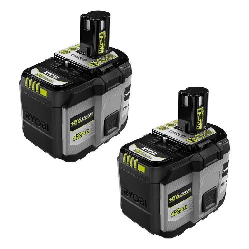 Batería de litio RYOBI ONE+ HP 18V 12.0 Ah (paquete de 2) - PBP2012