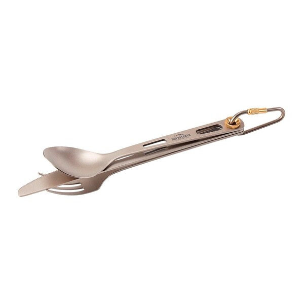 Monoprice Pure Outdoor Titanium 3-Piece Cutlery Set - 38125