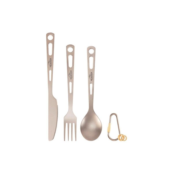 Monoprice Pure Outdoor Titanium 3-Piece Cutlery Set - 38125