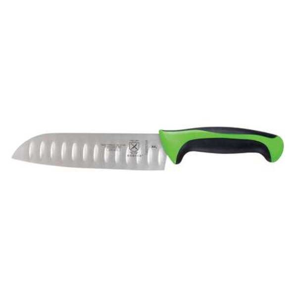 Mercer Cutlery Santoku Knife, Granton Edge, 7 In., Green - M22707GR