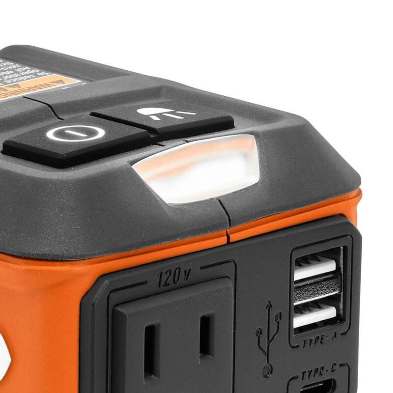 Kit inversor de energía sin cable de 18V RIDGID con batería de iones de litio de 2.0 Ah y cargador - AC86097KSB
