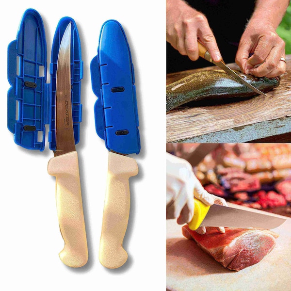 Blade Guard Knife Blade Protective Edge Guard Case for Cutlery 4PK Set Blue - 2751