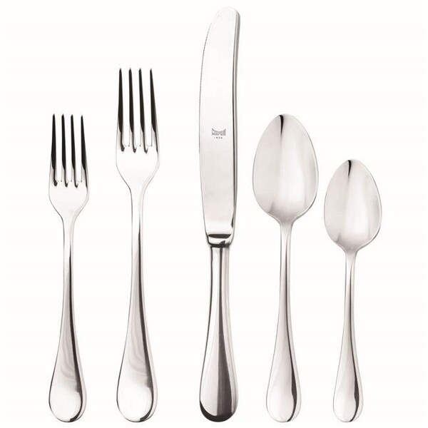 Mepra Mepra 1020B22020 Stainless Steel Brescia Place Setting Cutlery Set - 20 Piece - 1020B22020