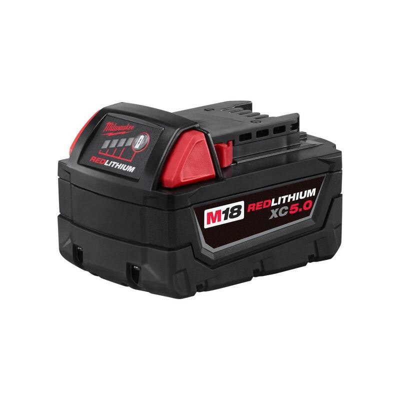 Milwaukee M18 18V Batería de Litio-Ion XC de Capacidad Extendida 5.0Ah (Paquete de 10) - 48-11-1852-10X