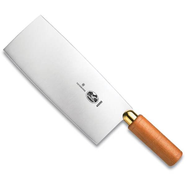 Swiss Army Brands 2023 Victorinox 40090 Kitchen Walnut Cleaver, 8In X 3In, Curved, Chinese - VIC-7.6059.8