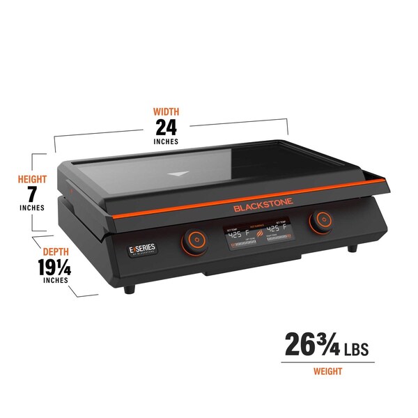 Blackstone Blackstone E-Series Cast Aluminum Indoor Griddles 22  L X 9.29 in. W - 8001