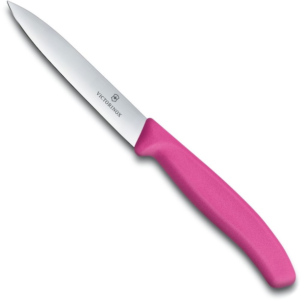 Swiss Army Brands 2024 Kitchen Swiss Classic Paring - Colored 4In Strt, Spear Point Blade, 5/8In Width At Handle Pink - VIC-6.7706.L115