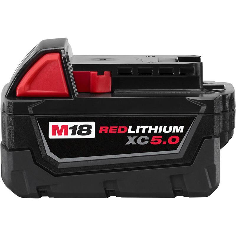 Milwaukee M18 18V Batería de Capacidad Extendida de Ion de Litio XC 5.0Ah (Paquete de 6) - 48-11-1852X6