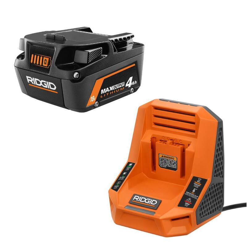 Kit de inicio RIDGID 18V 4.0 Ah MAX Output con Cargador Rápido - AC9840