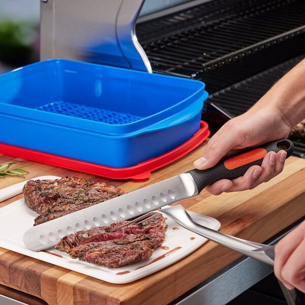 Mr. Bar-B-Q Griller's Carving Knife, HCS Blade, Comfort Grip Handle, 14.2 in OAL - 40017Y