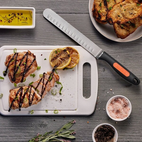 Mr. Bar-B-Q Griller's Carving Knife, HCS Blade, Comfort Grip Handle, 14.2 in OAL - 40017Y