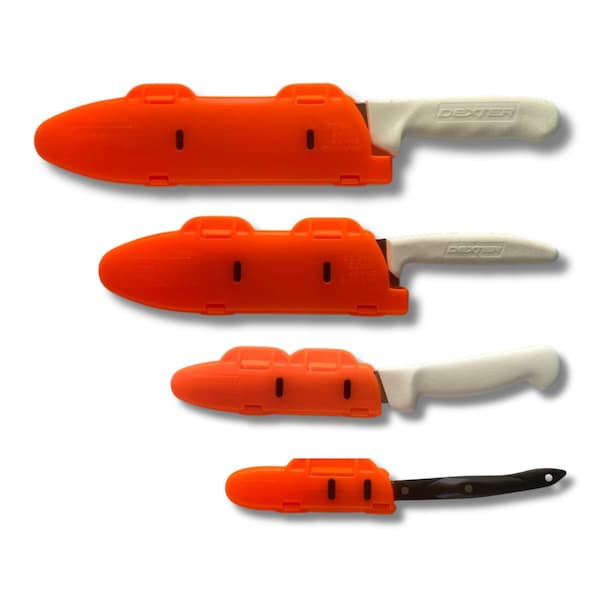 Blade Guard Knife Blade Protective Edge Guard Case for Cutlery 4PK Set Orange - 2756