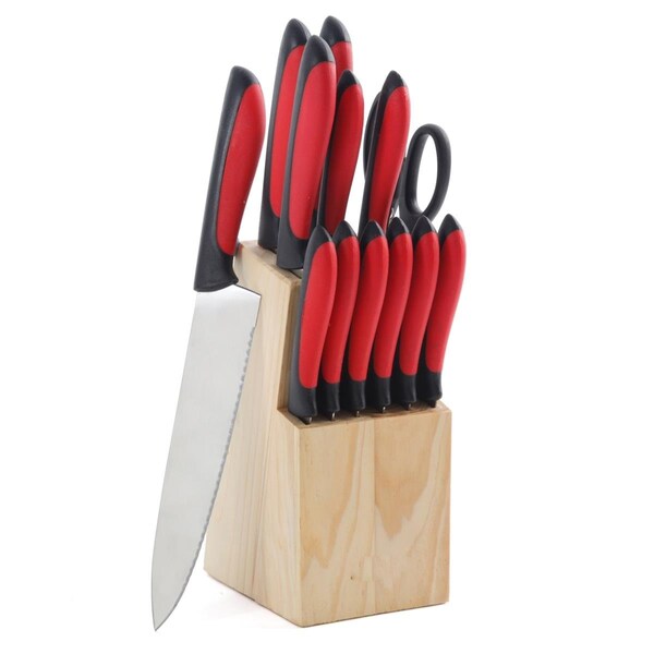 Megachef Cutlery Set, Red - 14 Piece - MC-C51000