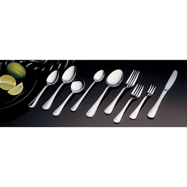Vollrath Salad Fork, 6 1/2 in L, Silver, PK12 - 48227
