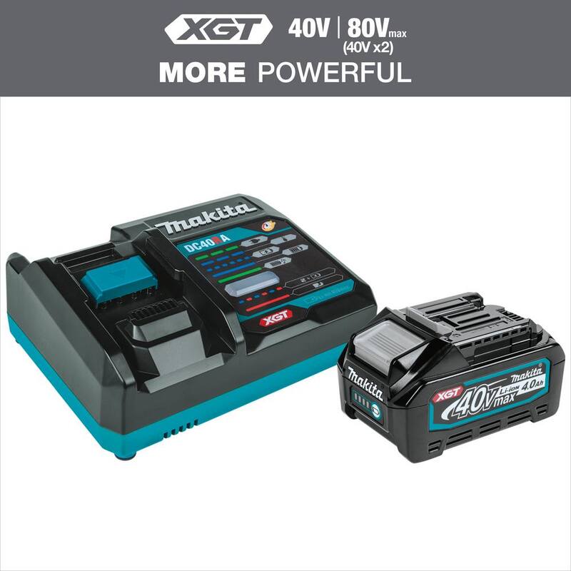 Paquete de inicio de batería y cargador Makita 40V máx XGT 4.0Ah, BL4040, DC40RA (4.0Ah) - BL4040DC1