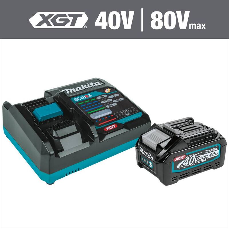 Paquete de inicio de batería y cargador Makita 40V máx XGT 4.0Ah, BL4040, DC40RA (4.0Ah) - BL4040DC1