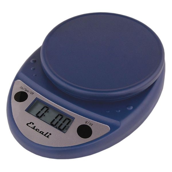 Escali Scale, Digital, Round, 11 lb/5kg, Royal Blue - SCDG11BLR
