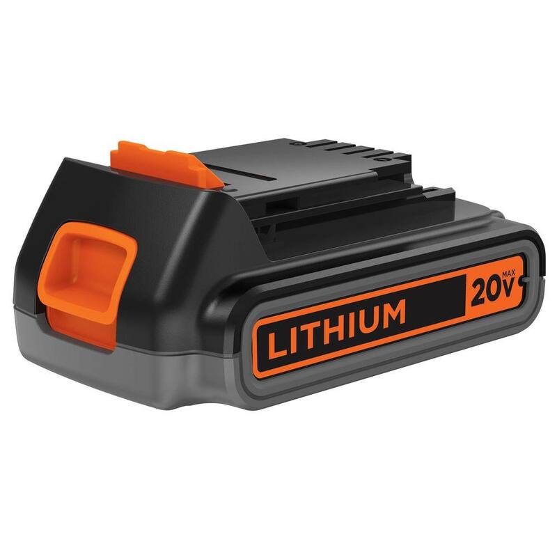 Paquete de batería de iones de litio MAX de 20V BLACK+DECKER 2.0Ah - LBXR2020