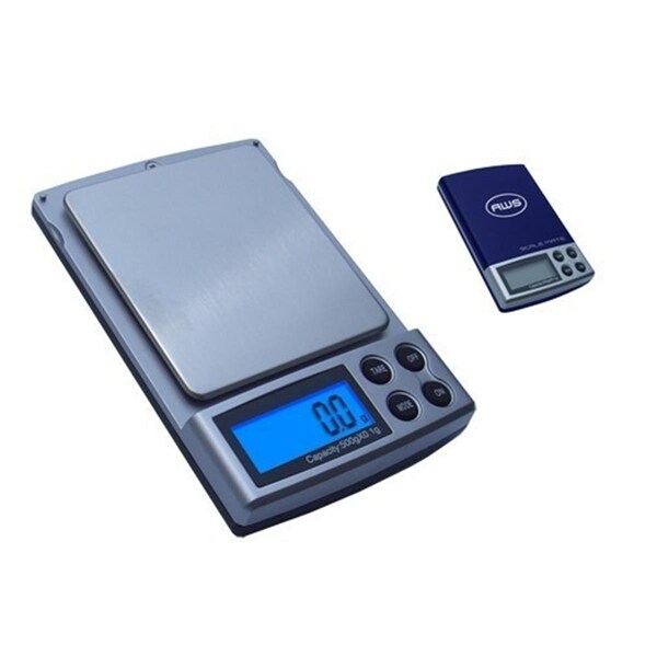 American Weigh Scales Amw Scalemate Dual Range 500G Scale Blue - SM-5DR-BLU