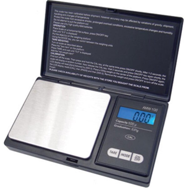 American Weigh Scales Amw Series 100 X .01G Black - AWS-100-BLK