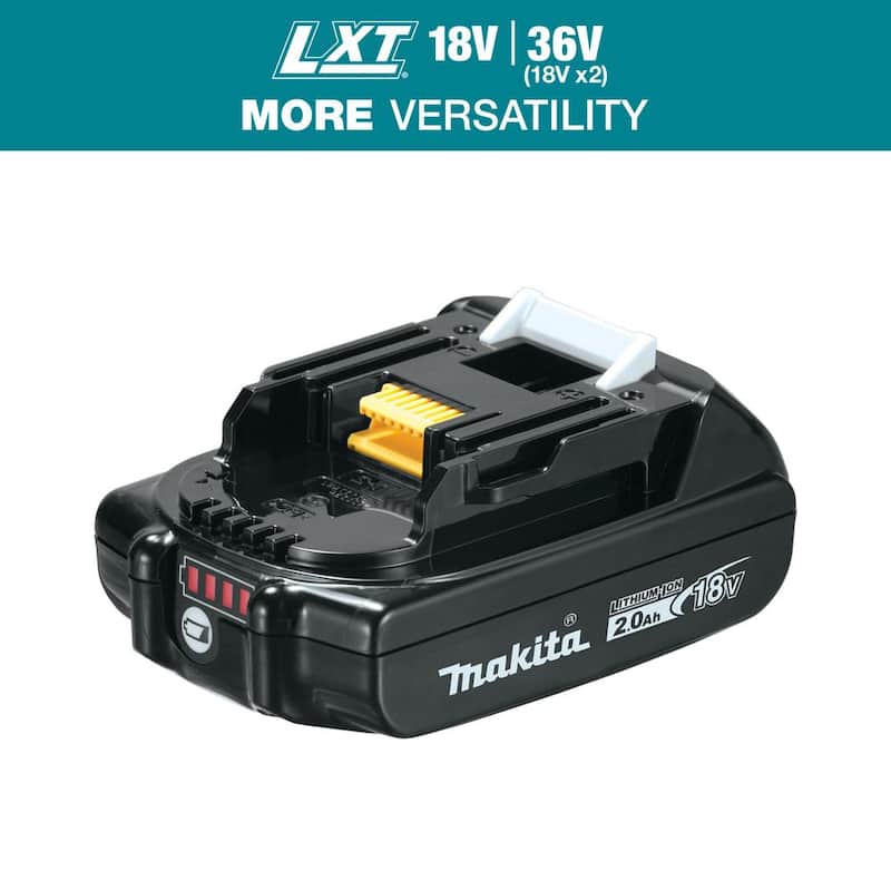 Paquete de Batería Compacta de Iones de Litio de 18V LXT de Makita 2.0Ah con Indicador de Combustible - BL1820B