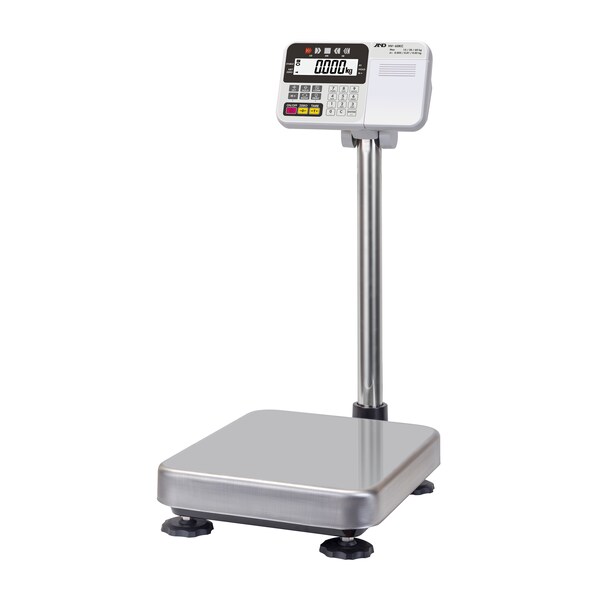 A&D Weighing Platform Scale, 15/30/60X0.005/0.01/0.02kg, Legal for Trade - HV-60KC