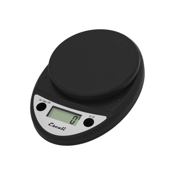 Escali Escali P115CH Primo Compact Digital Scale, 5000 g x 1 g, Black - P115CH