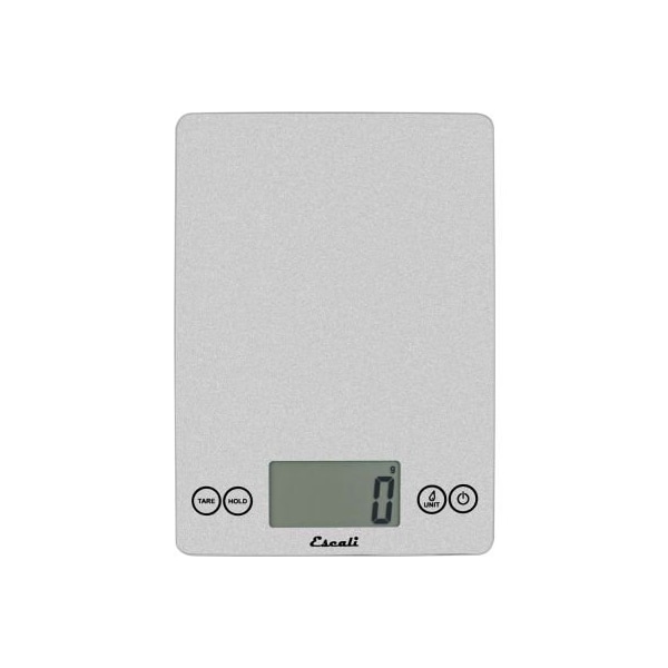 Escali Escali Arti Glass Kitchen Scale, 15lb x 0.1oz/7000g x 1g, Silver - 157SS