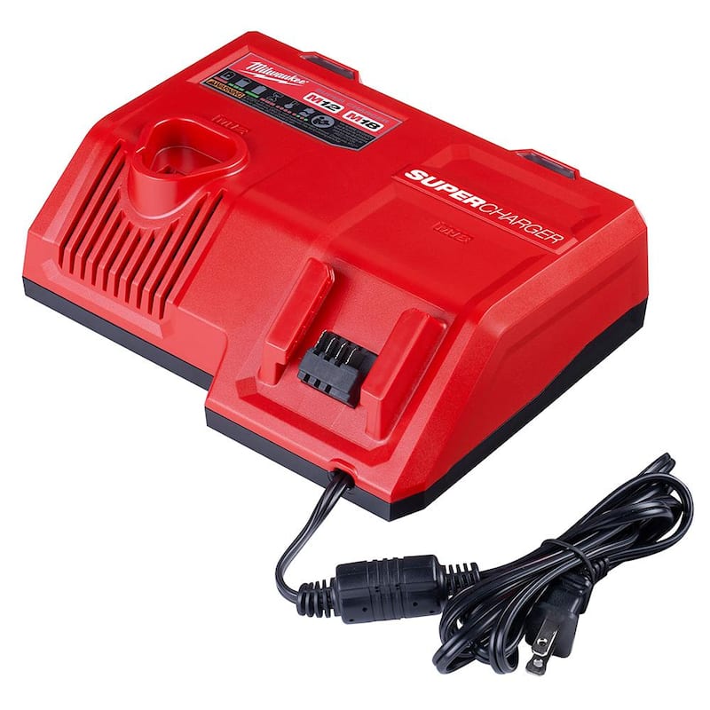 Cargador de baterías de súper carga multi-voltaje de 12/18 voltios de iones de litio Milwaukee M12 y M18 - 48-59-1811