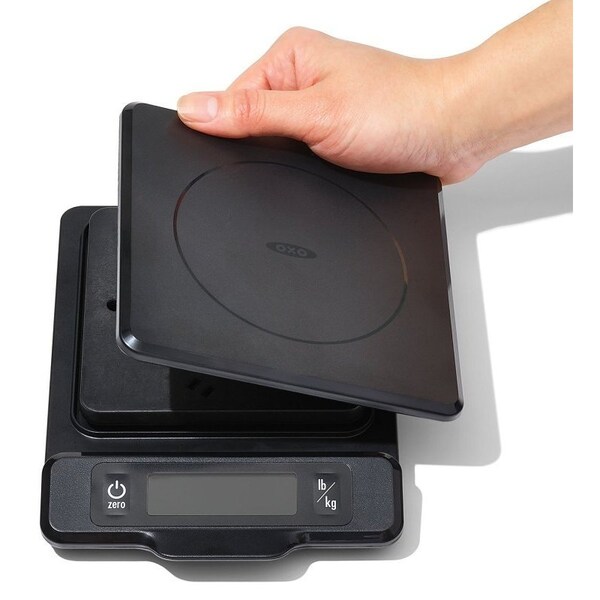 Oxo International Good Grips Food Scale with Pull Out Display, 5 lb Capacity, Backlight, Digital Display, g, oz - 11238300