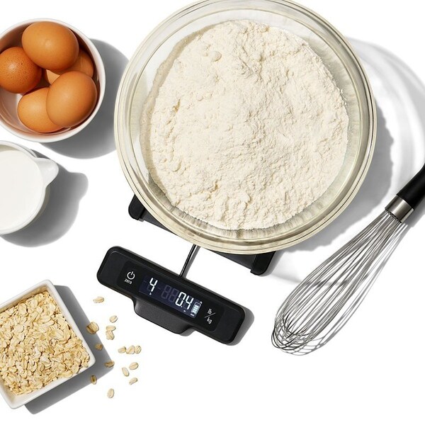 Oxo International Good Grips Food Scale with Pull Out Display, 5 lb Capacity, Backlight, Digital Display, g, oz - 11238300