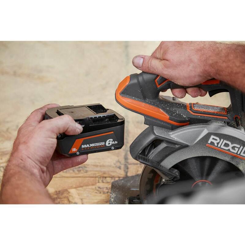 Batería de iones de litio RIDGID 18V 6.0 Ah de salida máxima - AC840060