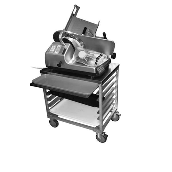 Prairie View Industries Prairie View WS3026SC-7ST 7 Pan Slicer & Mixer Scale Cart - 30 x 28.25 x 20.5 in. - WS3026SC-7ST