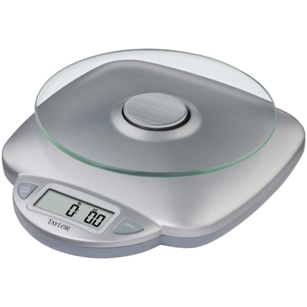 Taylor Digital 11 lb. Capacity Food Scale with 0.5" LCD Readout - 3842