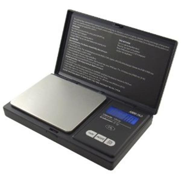 American Weigh Scales American Weigh Scales AWS-1KG-BLK 9.9 x 14.6 x 2.5 cm Signature Series Black AWS-1KG Digital Pocket Scale  1000 by 0.1 G - AWS-1KG-BLK
