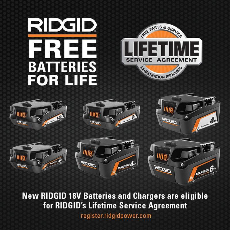 Batería de iones de litio RIDGID 18V de 4.0 Ah - AC87004