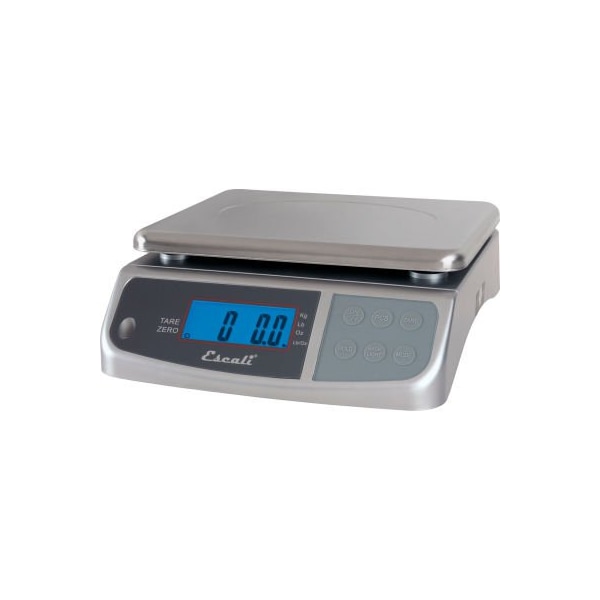 San Jamar Escali M3315 M-Series Digital Kitchen Scale, 33lb x 0.2oz/15kg x 5g, Stainless Steel - M3315