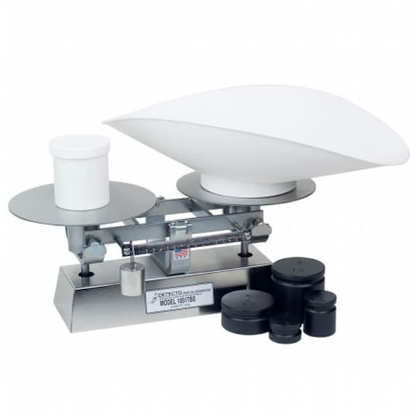 Cardinal Scale Stainless Steel Bakers Dough Scale with Scoop Beam Grads - 1052TBS