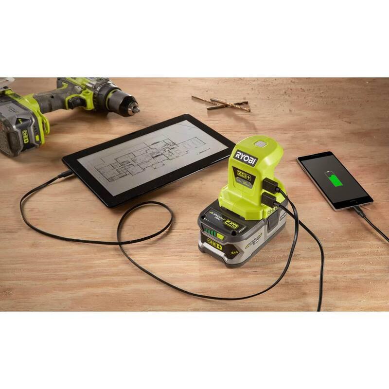 Fuente de alimentación portátil inalámbrica RYOBI ONE+ 18V con batería de alto rendimiento de 6.0 Ah (paquete de 2) - P743-PBP2007