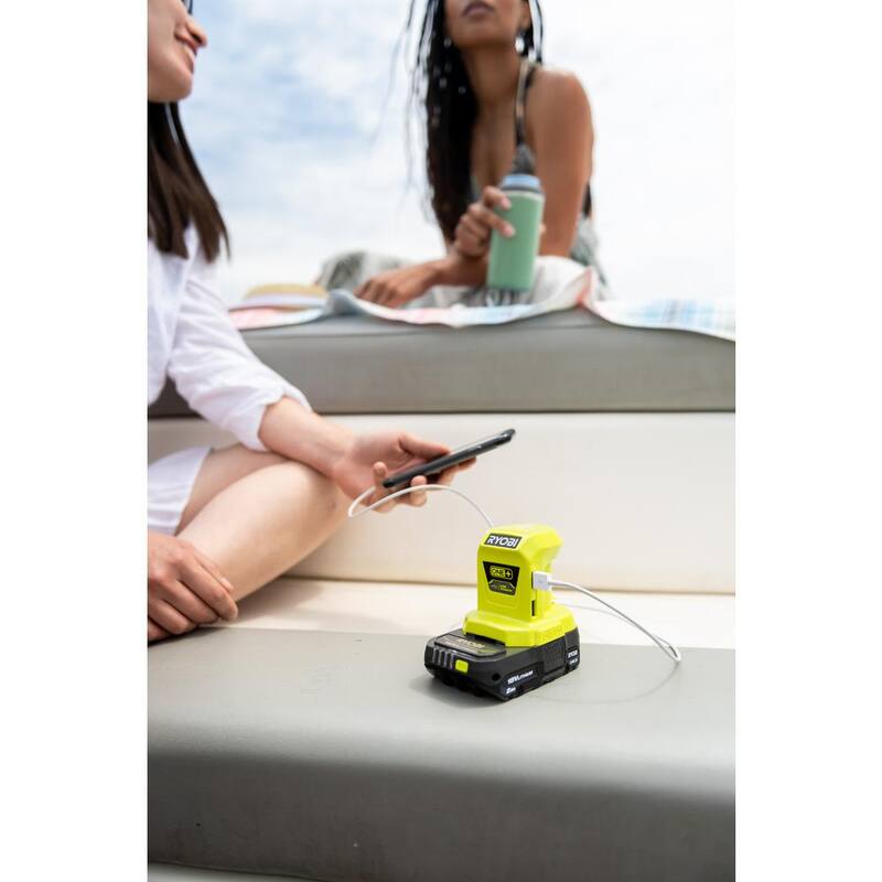 Fuente de alimentación portátil inalámbrica RYOBI ONE+ 18V con batería de alto rendimiento de 6.0 Ah (paquete de 2) - P743-PBP2007