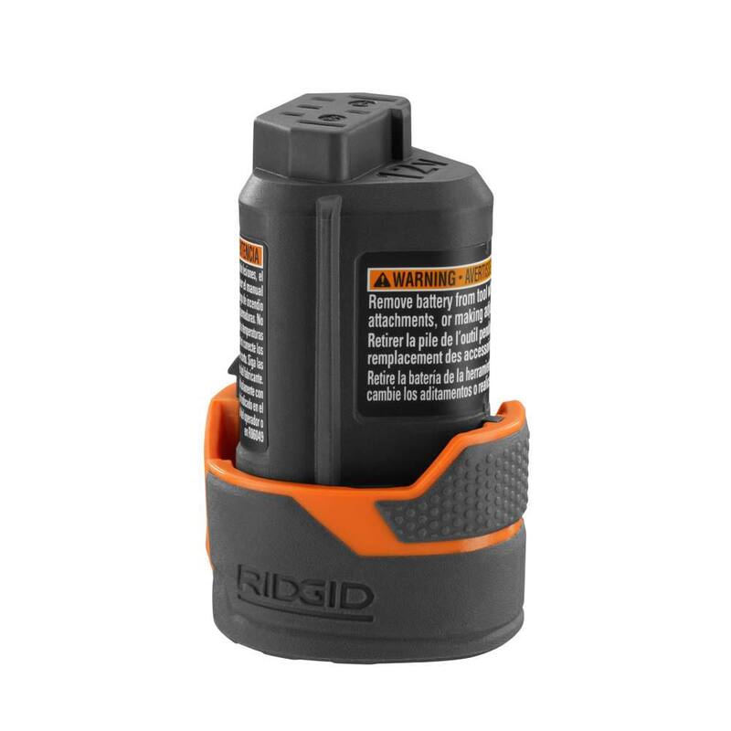 Paquete de batería de iones de litio RIDGID de 12 voltios y 2.0 Ah - AC82049
