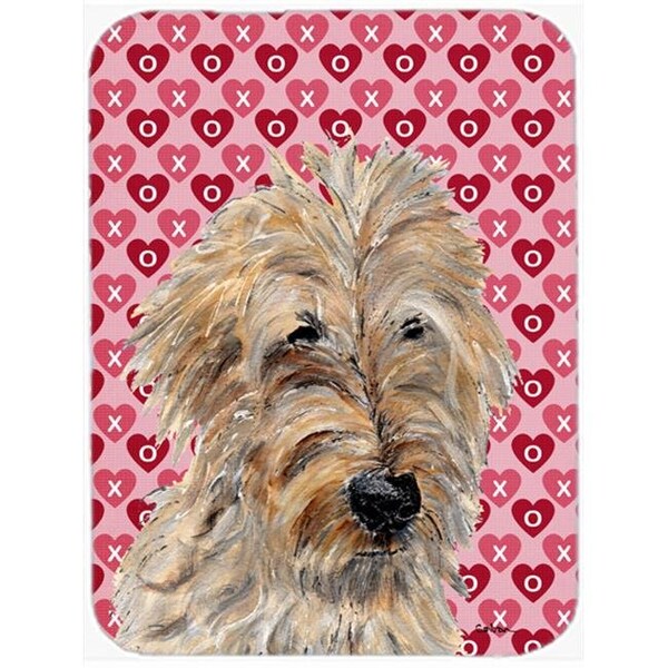 Carolines Treasures Carolines Treasures SC9715LCB Golden Doodle 2 Large Size Hearts And Love Glass Cutting Board - SC9715LCB