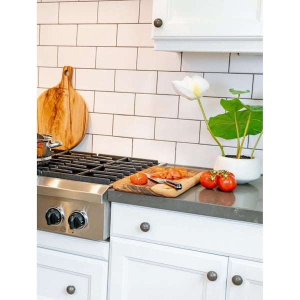Homeroots Natural Wood Rounded Rectangle Anti-Bacterial Cutting Board - 469159