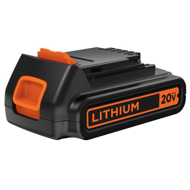 Paquete de batería de iones de litio BLACK+DECKER 20V MAX 1.5Ah - LBXR20