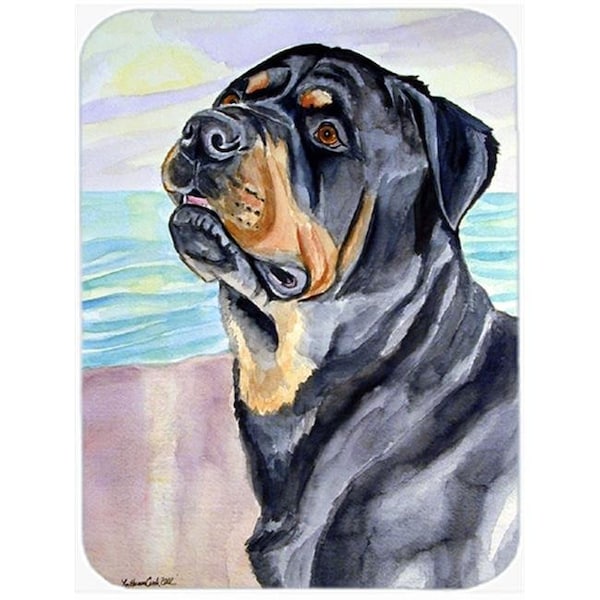 Carolines Treasures Carolines Treasures 7107LCB Rottweiler Glass Cutting Board - Large; 15 x 12 in. - 7107LCB