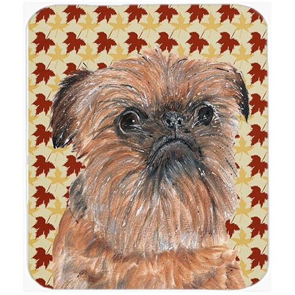 Carolines Treasures Carolines Treasures SC9544LCB 15 x 12 in. Brussels Griffon Fall Leaves Glass Cutting Board; Large - SC9544LCB