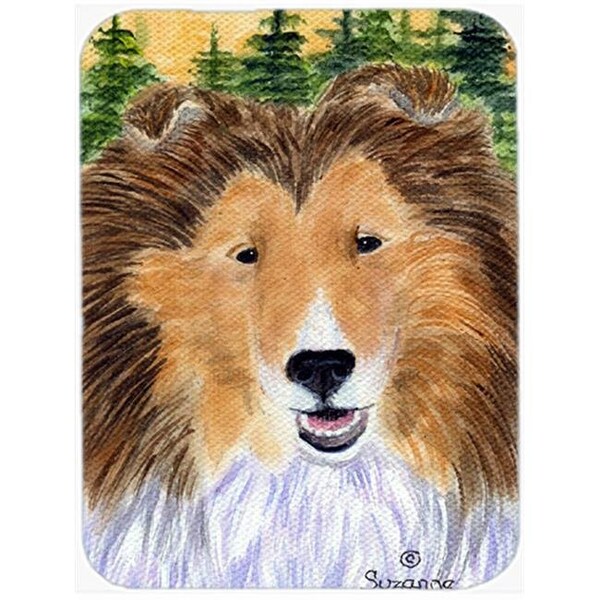 Carolines Treasures Carolines Treasures SS8141LCB Sheltie Glass Cutting Board - Large; 15 H x 12 L in. - SS8141LCB